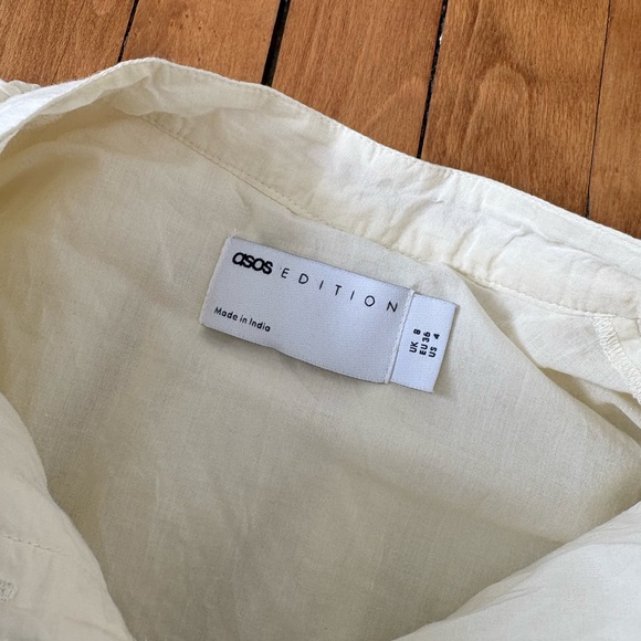 ASOS White and Gray Embroidered Blouse and Shorts Set - Picture 5 of 8